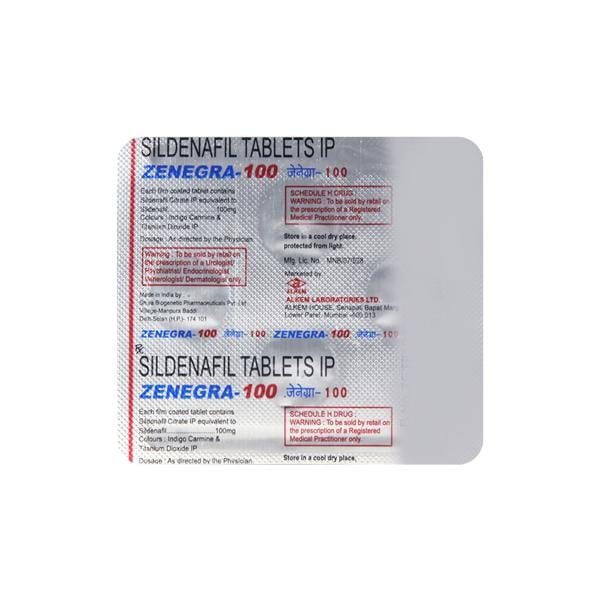 Zenegra 100 Tablet 4'S