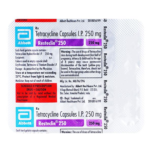 Resteclin 250mg Capsule 10'S