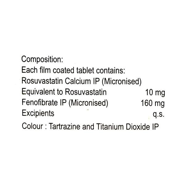 Rosys FT 10/160mg Tablet 10'S