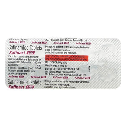 XAFINACT 100mg Tablet 10's - Global Surgicals