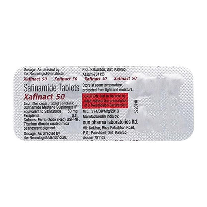 XAFINACT 50mg Tablet 10's - Global Surgicals