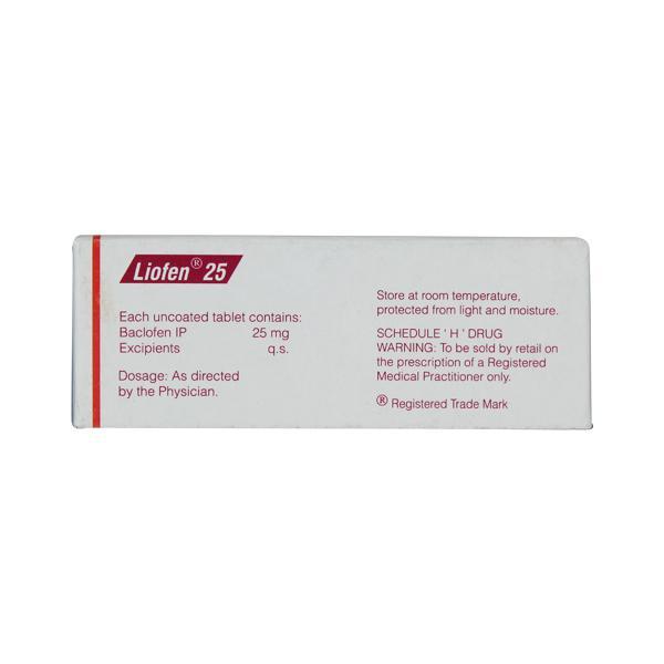 Liofen 25mg Tablet 10'S