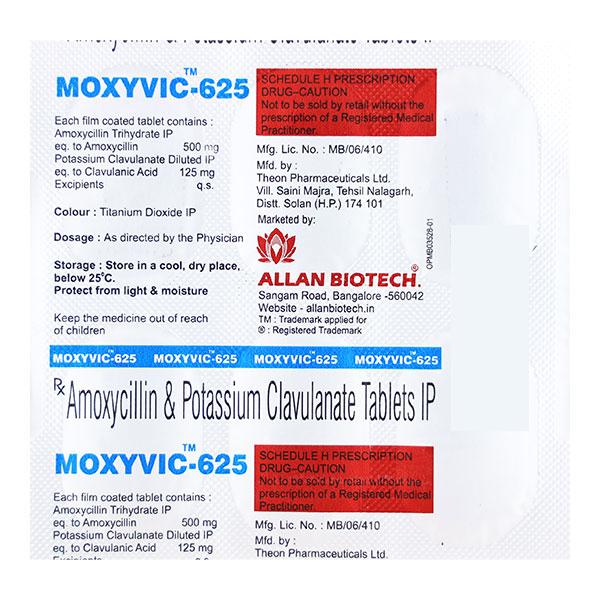 MOXYVIC 625 Tablet 6's