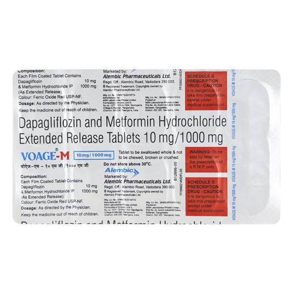 VOAGE M 10/1000 Tablet 10's