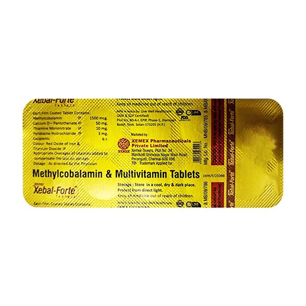 XEBAL FORTE Tablet 10's - Global Surgicals
