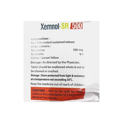 XEMNOL SR 500 Tablet 10's - Global Surgicals