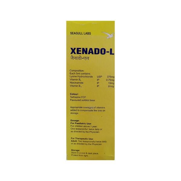 XENADO L Sugar Free Syrup 200ml - Global Surgicals