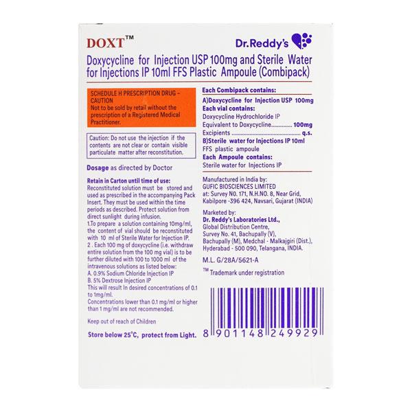 DOXT 100mg Combipack Injection 10ml