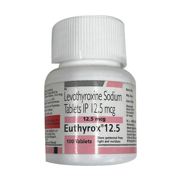 EUTHYROX 12.5mcg Tablet 100's