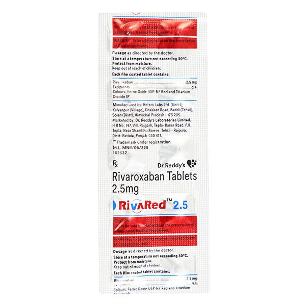 RIVARED 2.5 Tablet 10's