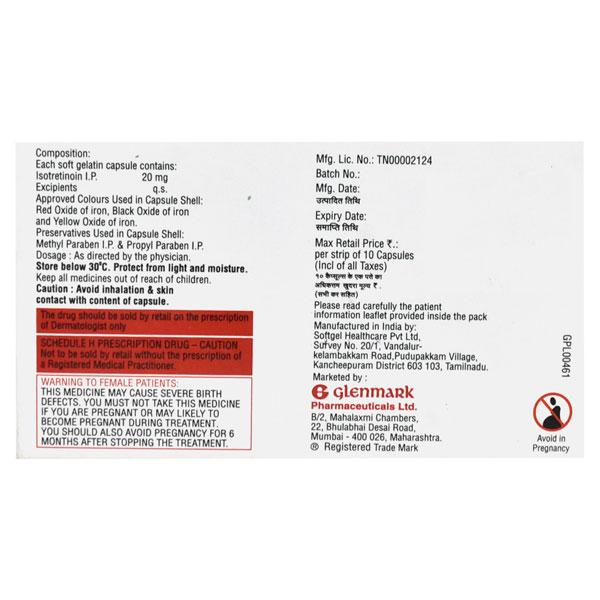 D Acne I 20mg Capsule 10'S