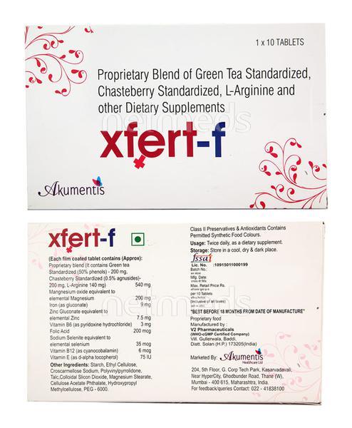 Xfert F Tablet 10'S - Global Surgicals