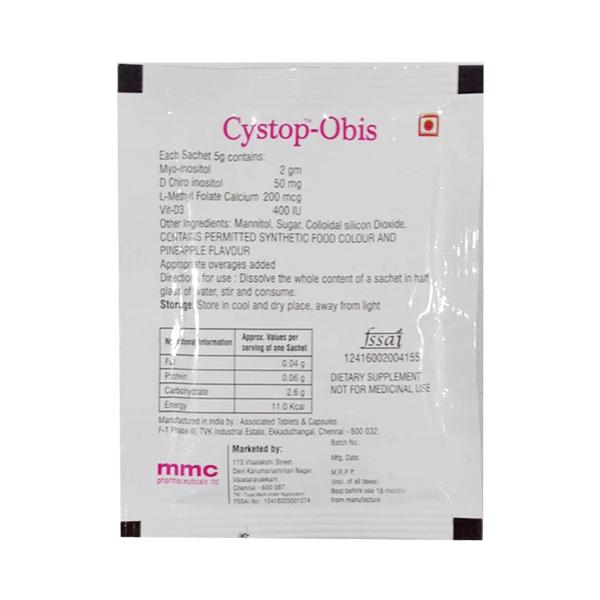 CYSTOP OBIS Sugar Free Granules 5gm