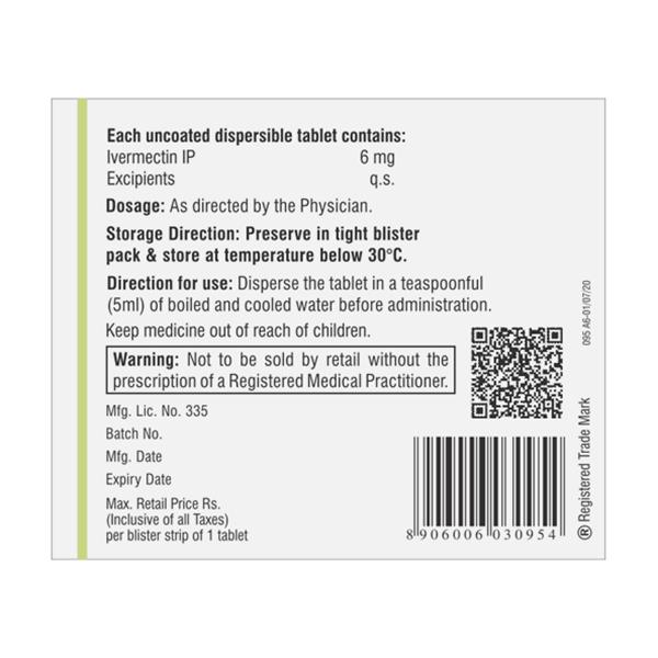 Iverscab 6mg Tablet 1's