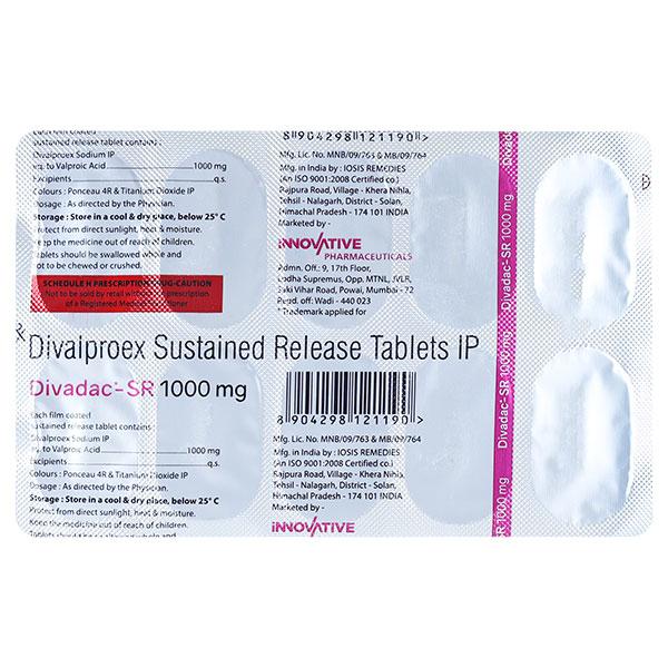 DIVADAC SR 1000 Tablet 10's