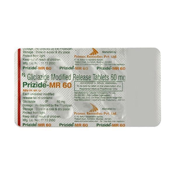 Prizide MR 60mg Tablet 10'S