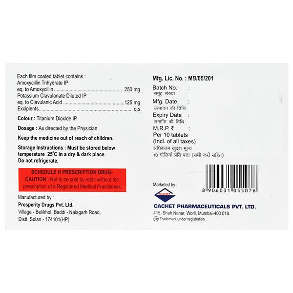 LACTOCLAAV 375 Tablet 10's