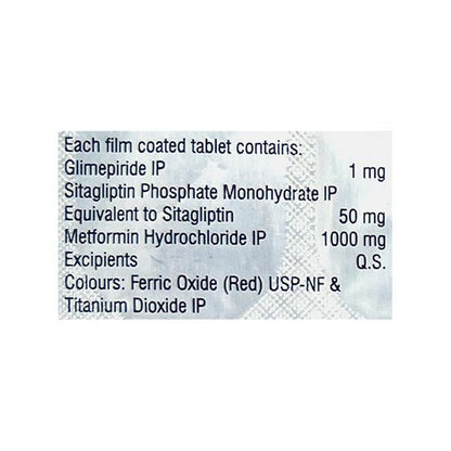 OBIMET GX SITA 50/1/1000 Tablet 10's