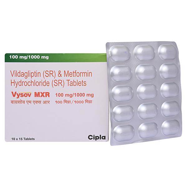 VYSOV MXR 100/1000mg Tablet 15's