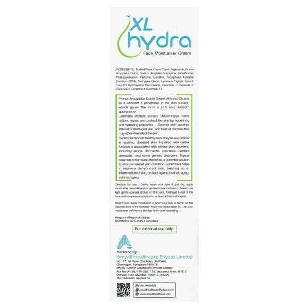 XL HYDRA FACE MOISTURISER Cream 50gm - Global Surgicals