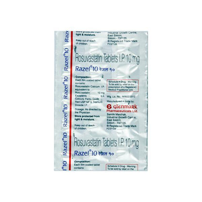 Razel 10mg Tablet 15'S