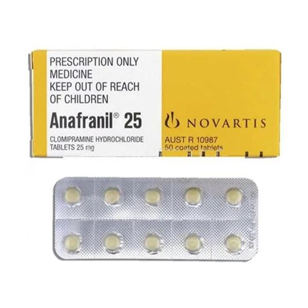 Anafranil 25mg Tablet 10'S