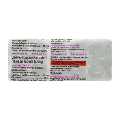 Ventab Dxt 50mg Tablet 10'S