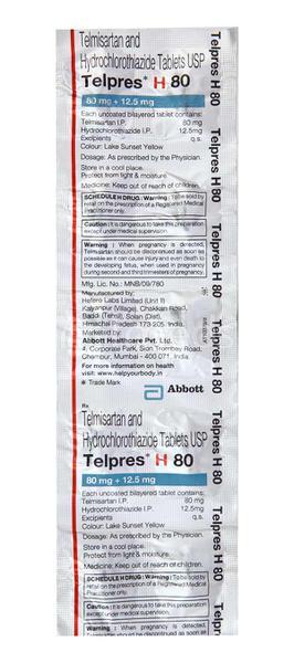 Telpres H 80mg Tablet 10'S