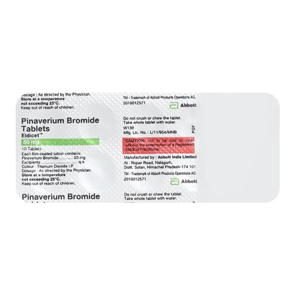 Eldicet 50mg Tablet 10'S