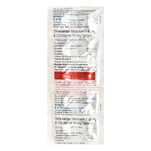 Olmin LN 40mg Tablet 10'S