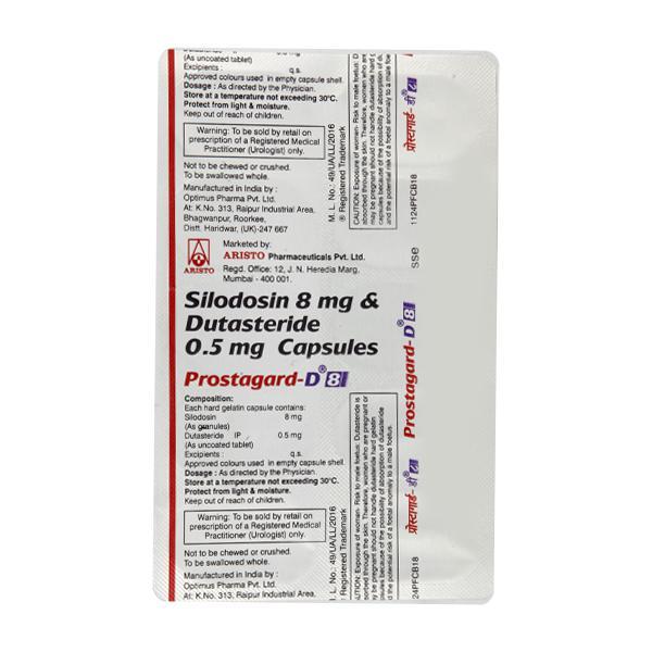 Prostagard D 8mg Capsule 10'S