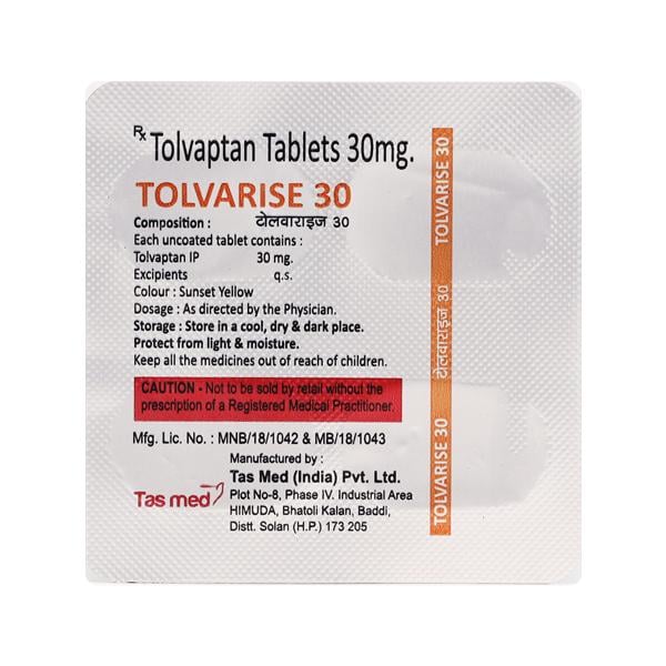 TOLVARISE 30 Tablet 4's