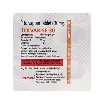 TOLVARISE 30 Tablet 4's