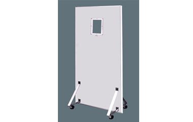 XRS Lead Lined X - Ray Protection Screen Single Panel 6Ft x 3Ft x 1mm Thick - Global Surgicals