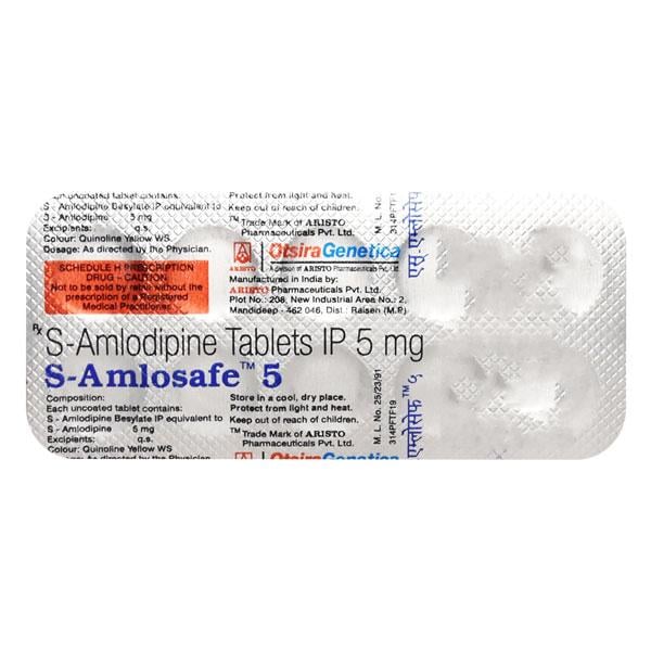 S Amlosafe 5mg Tablet 10'S