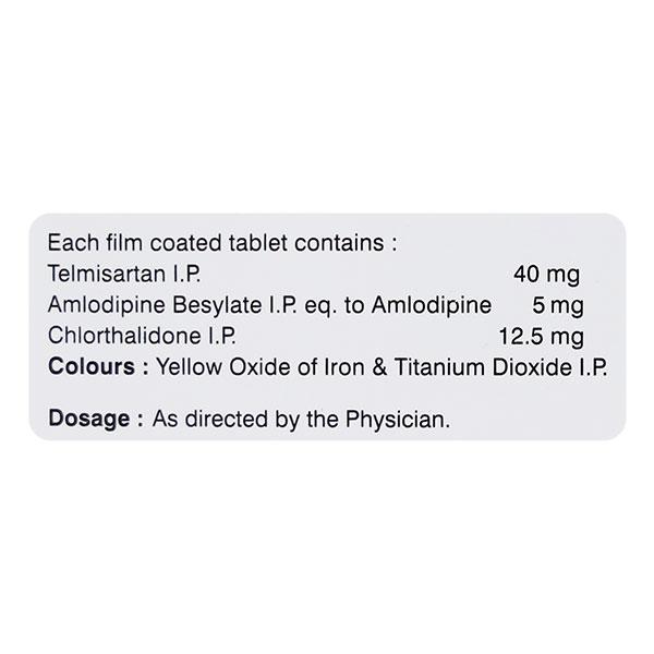 Telmed Act 40mg Tablet 10'S