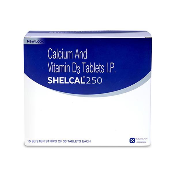 Shelcal 250mg Tablet 30'S