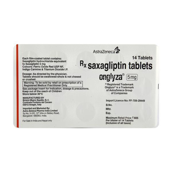 Onglyza 5mg Tablet 14'S