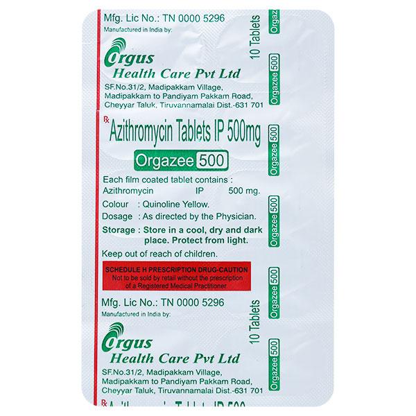 ORGAZEE 500 Tablet 10's