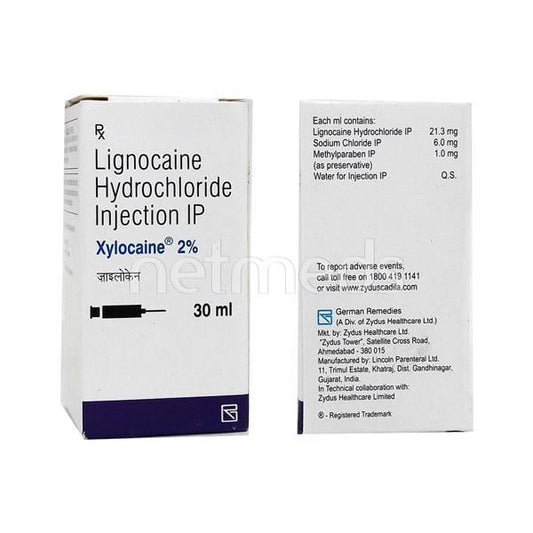 Xylocaine 2% Injection 30ml - Global Surgicals