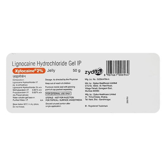 XYLOCAINE 2% Jelly 50gm - Global Surgicals
