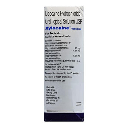 XYLOCAINE VISCOUS Solution 200ml - Global Surgicals