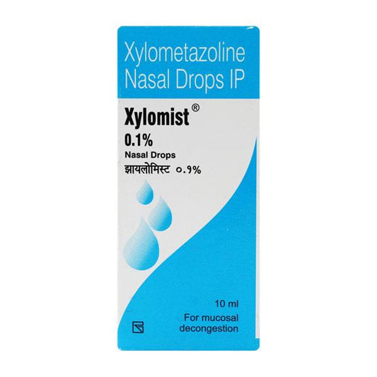 Xylomist 0.1% Nasal Drops 10ml - Global Surgicals