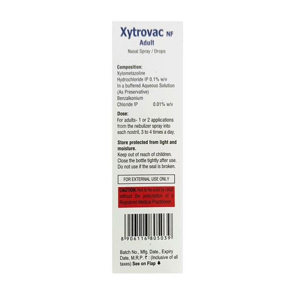 XYTROVAC NF ADULT Nasal Spray/ Drops 10ml - Global Surgicals