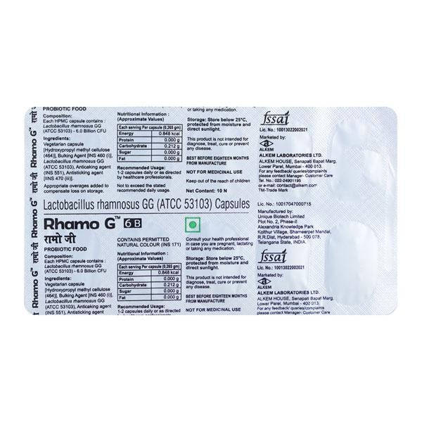 RHAMO G 6B Capsule 10's