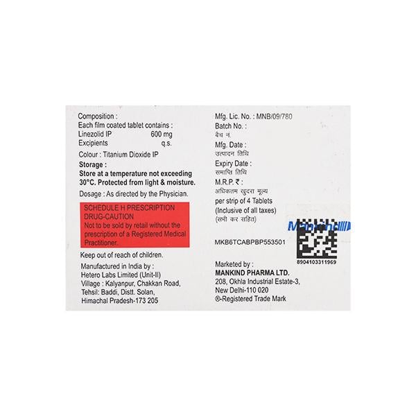 Lizoforce 600mg Tablet 4'S
