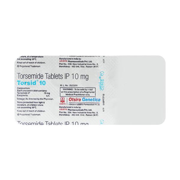 Torsid 10mg Tablet 10'S