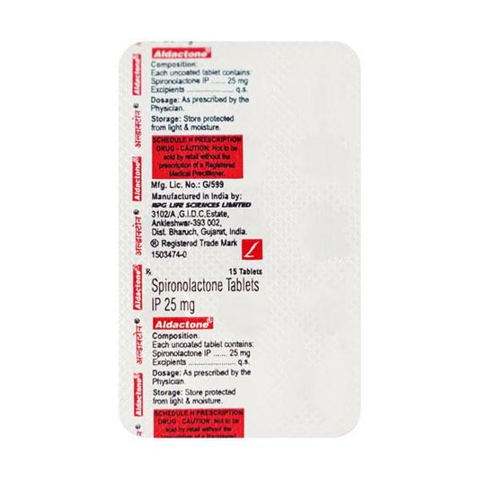 Aldactone 25mg Tablet 15'S