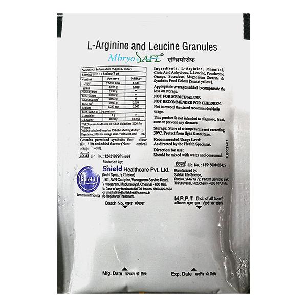 Mbryosafe Orange Flavour Granules 7Gm