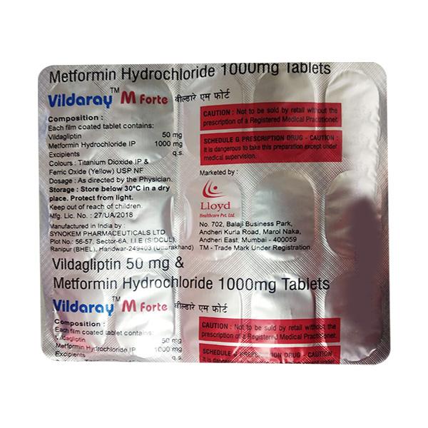 VILDARAY M FORTE Tablet 15's